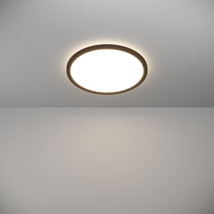 Eglo - Dimmbare LED-Outdoor-Deckenleuchte LED/18,5W/230V 2700-6500K d 38,9 cm IP44 schwarz + Fernbedienung