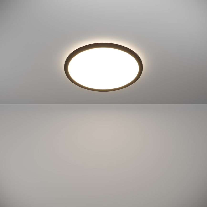 Eglo - Dimmbare LED-Outdoor-Deckenleuchte LED/18,5W/230V 2700-6500K d 38,9 cm IP44 schwarz + Fernbedienung