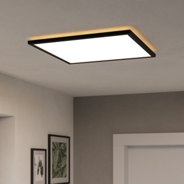 Eglo 901457 - Dimmbare LED-Outdoor-Deckenleuchte LED/17W/230V 2700-6500K 50x50 cm IP44 schwarz + Fernbedienung