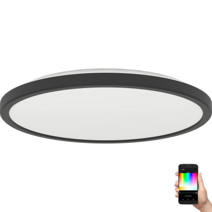 Eglo - Dimmbare LED-RGBW-Outdoor-Deckenleuchte LED/13,9W/230V 2700-6500K d 30 cm IP44 schwarz ZigBee