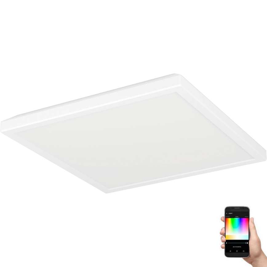 Eglo - Dimmbare LED-RGBW-Deckenleuchte für Badezimmer LED/13,4W/230V 2700-6500K 29x29 cm IP44 weiß ZigBee