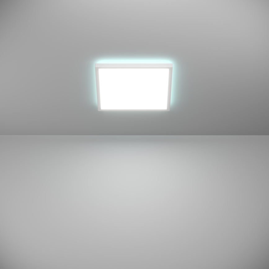 Eglo - Dimmbare LED-RGBW-Deckenleuchte für Badezimmer LED/13,4W/230V 2700-6500K 29x29 cm IP44 weiß ZigBee
