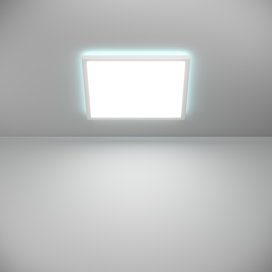Eglo - Dimmbare LED-RGBW-Deckenleuchte für Badezimmer LED/17,6W/230V 2700-6500K 39x39 cm IP44 weiß ZigBee