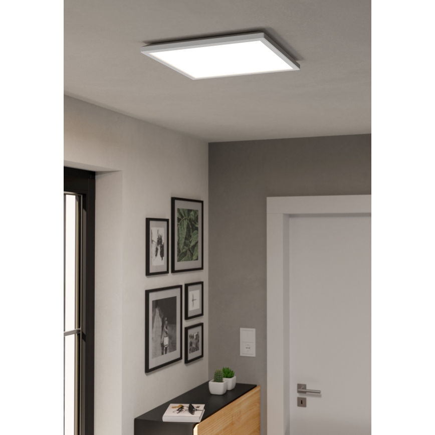 Eglo - Dimmbare LED-RGBW-Deckenleuchte für Badezimmer LED/17,6W/230V 2700-6500K 39x39 cm IP44 weiß ZigBee