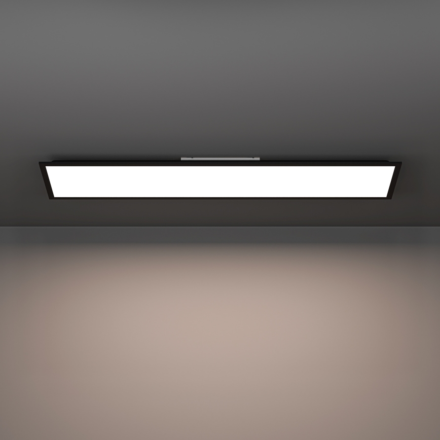 Eglo - LED RGBW dimmbares Aufputz-Panel LED/28W/230V 2700-6500K 120x15 cm schwarz