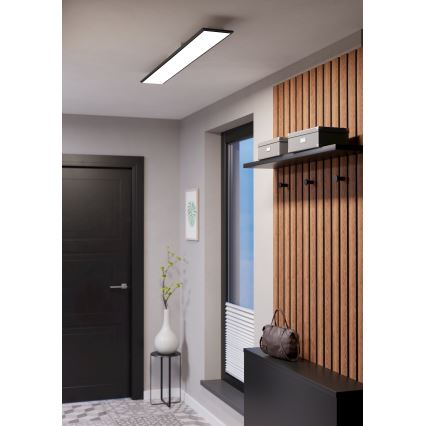 Eglo - LED RGBW dimmbares Aufputz-Panel LED/28W/230V 2700-6500K 120x15 cm schwarz
