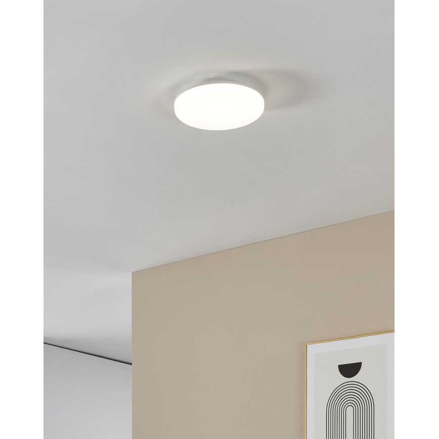 Eglo - LED Badezimmer-Deckenleuchte LED/16,5 W/230 V 2700/4000/6500 K Ø 26 cm IP54 weiß
