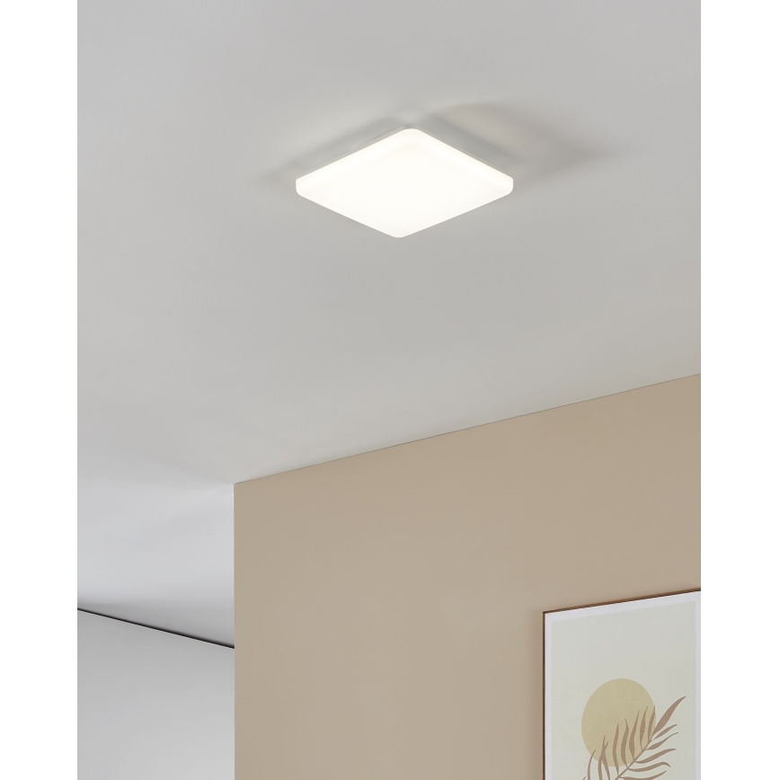 Eglo - LED Badezimmer-Deckenleuchte LED/16,5W/230V 2700/4000/6500K 26x26 cm IP54 weiß