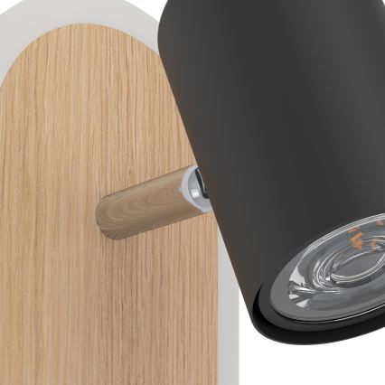 Eglo - LED-Wandspot LED/7W/230V braun/schwarz