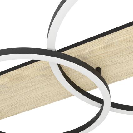 Eglo - LED-Deckenleuchte 2xLED/12W/230V 3000K beige/schwarz