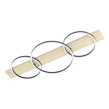 Eglo - LED-Deckenleuchte 3xLED/12W/230V 3000K beige/schwarz