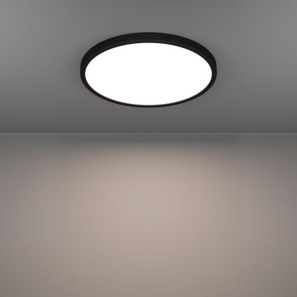 Eglo - LED RGBW dimmbare Badezimmer-Deckenleuchte LED/17,5W/230V 2700-6500K Ø 38,9 cm IP44 schwarz
