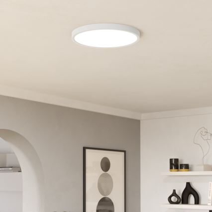Eglo - LED RGBW dimmbare Badezimmer-Deckenleuchte LED/17,5 W/230 V 2700–6500 K Ø 38,9 cm IP44 weiß