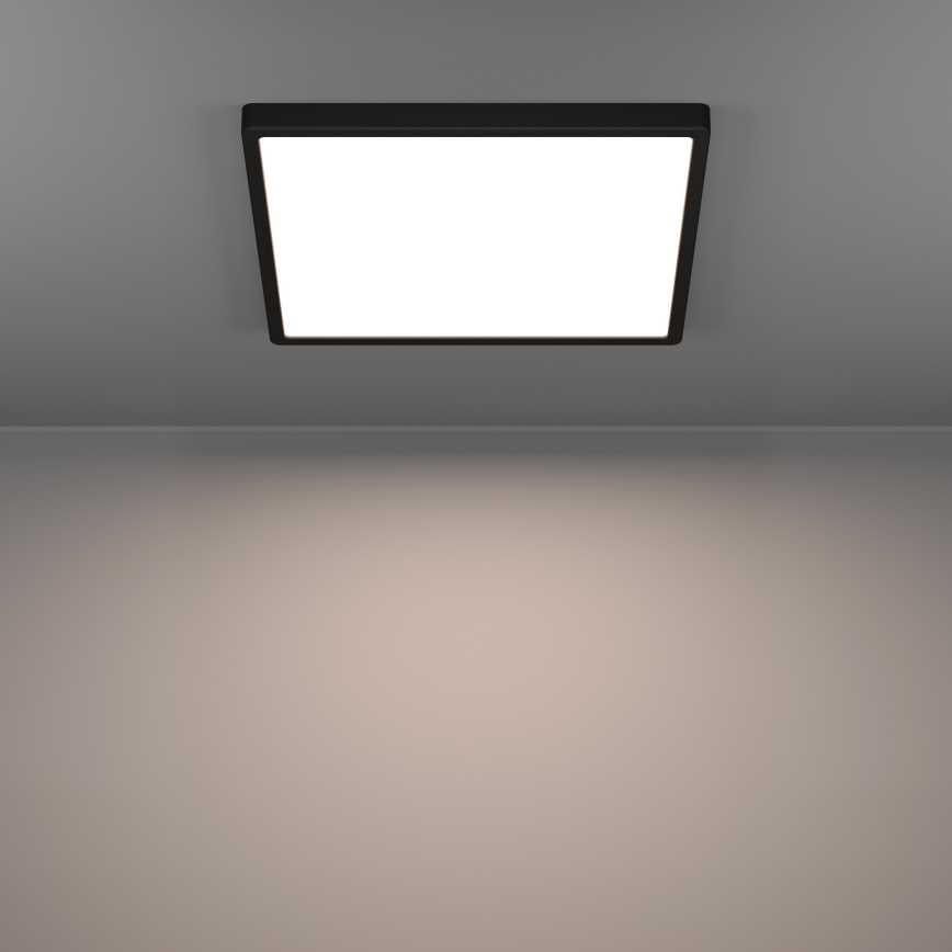 Eglo - LED RGBW dimmbare Badezimmer-Deckenleuchte LED/17,8W/230V 2700-6500K 39x39 cm IP44 schwarz