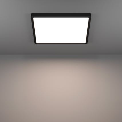 Eglo - LED RGBW dimmbare Badezimmer-Deckenleuchte LED/17,8W/230V 2700-6500K Ø 39,9 cm IP44 schwarz