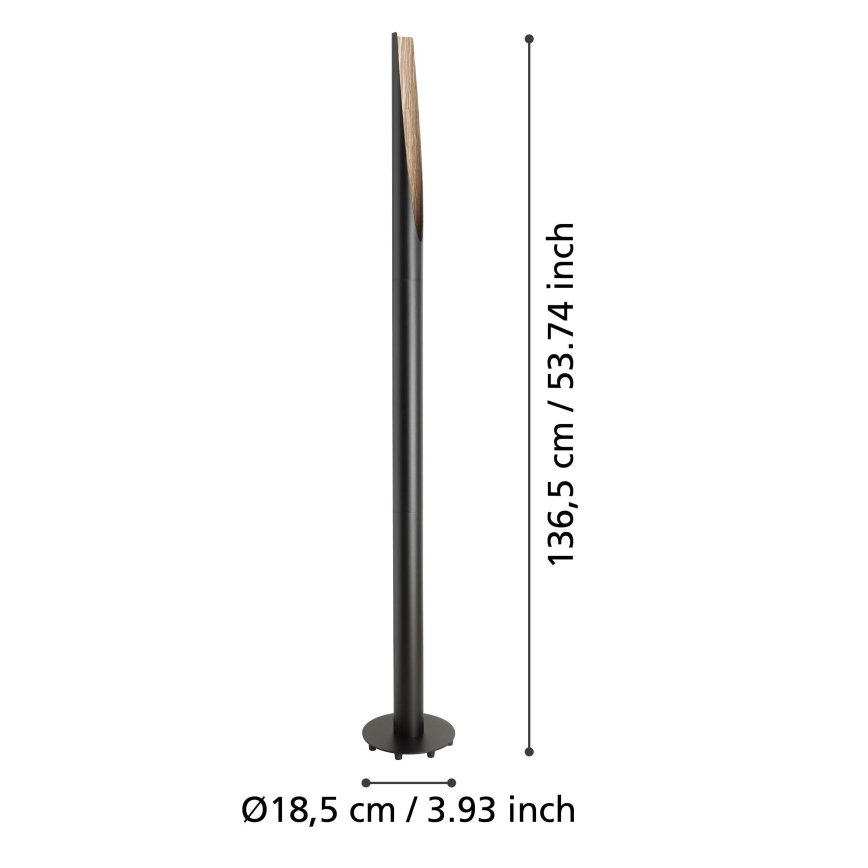 Eglo  - LED-Stehleuchte 1xGU10/4,5W/230V 3000K schwarz/braun