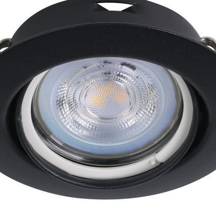 Eglo - SET 3x LED-Einbauleuchte 1xGU10/4W/230V schwarz