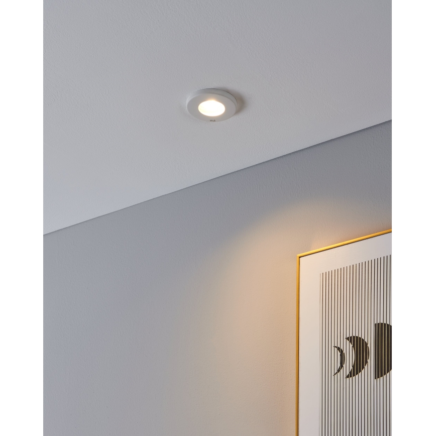 Eglo - SET 3x LED-Badezimmer-Einbauleuchte 1xGU10/4W/230V IP44 weiß