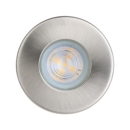 Eglo - SET 3x LED-Badezimmer-Einbauleuchte 1xGU10/4W/230V IP44 matt Chrom