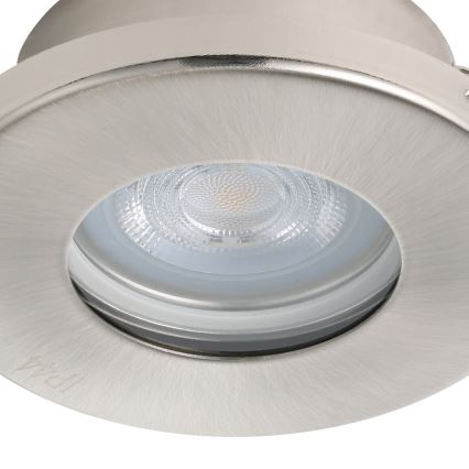 Eglo - SET 3x LED-Badezimmer-Einbauleuchte 1xGU10/4W/230V IP44 matt Chrom