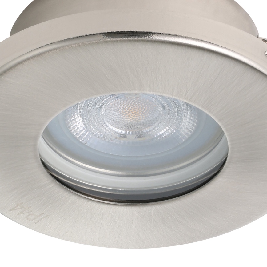 Eglo - SET 3x LED-Badezimmer-Einbauleuchte 1xGU10/4W/230V IP44 matt Chrom