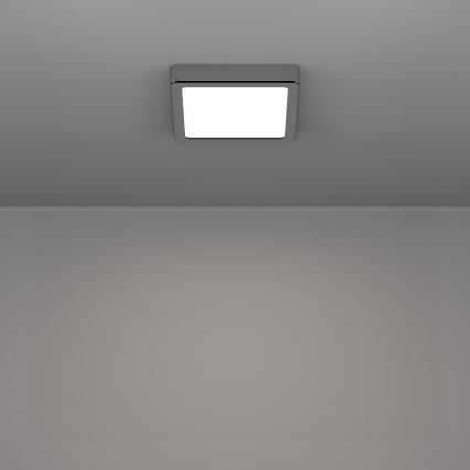Eglo - LED-Badezimmer-Deckenleuchte LED/7W/230V 2700/4000/6500K 15x15 cm IP44 glänzender Chrom