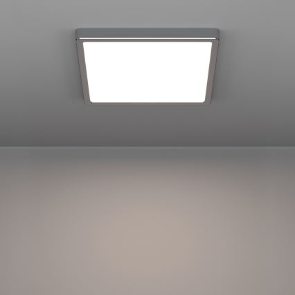 Eglo - LED-Badezimmer-Deckenleuchte LED/13W/230V 2700/4000/6500K 29x29 cm IP44 glänzender Chrom