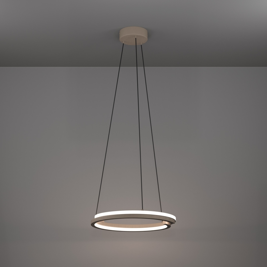 Eglo - LED dimmbare Pendelleuchte an Kabel 2xLED/20W/230V 2700-6500K Durchmesser 48 cm beige + Fernbedienung