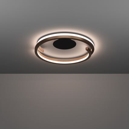 Eglo - LED dimmbare Deckenleuchte 2x LED/20W/230V 2700-6500K Ø 48 cm bronzefarben + Fernbedienung