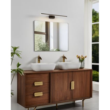 Eglo - LED-Badspiegelleuchte LED/10W/230V 3000/4000/6500K 60 cm IP44 schwarz