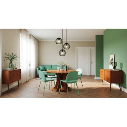 Eglo - Pendelleuchte mit Seilaufhängung 3xE27/60W/230V schwarz