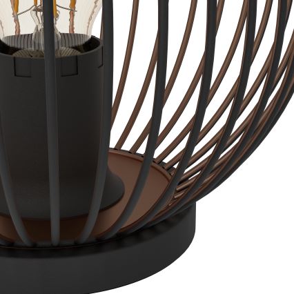 Eglo - Tischlampe 1xE27/60W/230V schwarz