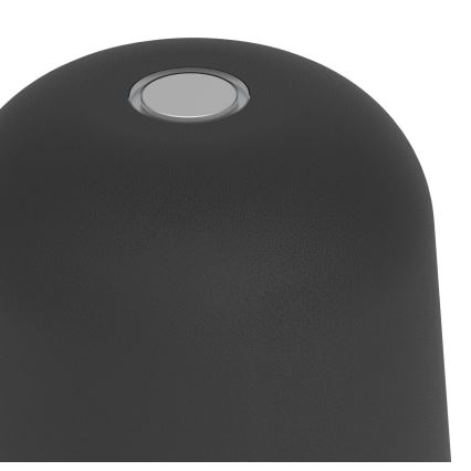 Eglo - Dimmbare LED-Außen-Tischleuchte, touchbedienbar, wiederaufladbar, LED/1,8W/5V 2500/3000/4000K 2500 mAh IP54 schwarz