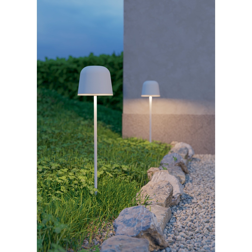 Eglo - LED-dimmbare Outdoor-Tischlampe mit Touch, wiederaufladbar, LED/1,8W/5V 2500/3000/4000K 2500 mAh IP54 grau