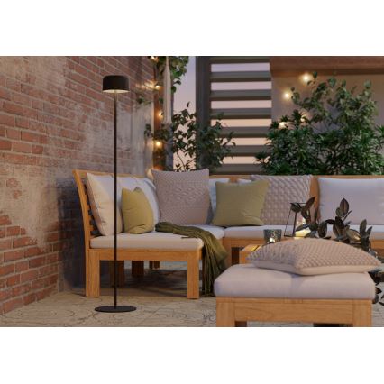 Eglo - Solar-aufladbare LED-Touch-Stehlampe LED/2,8W/3,7V 1800 mAh IP44 schwarz