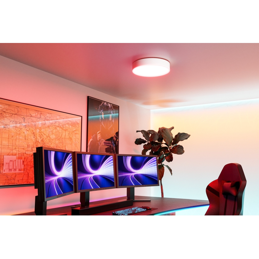 Eglo - LED RGBW dimmbare Deckenleuchte LED/15W/230V 2700-6500K Ø 39cm Weiß