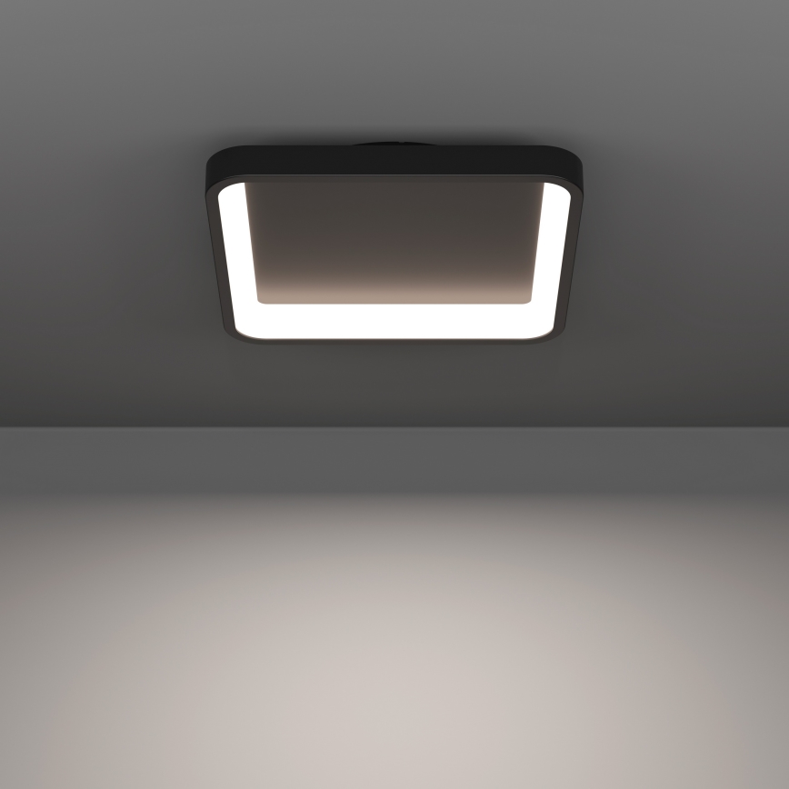 Eglo - LED RGBW dimmbare Deckenleuchte LED/20W/230V 2700-6500K 35x35 cm schwarz