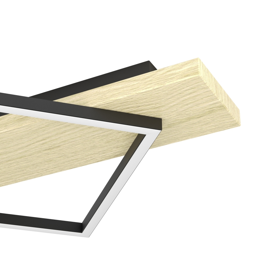 Eglo - LED-Deckenleuchte 2xLED/13W/230V + LED/16W schwarz/beige