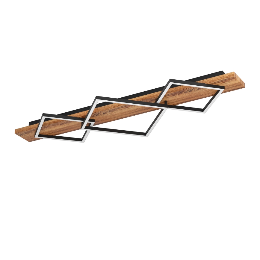 Eglo - LED Deckenleuchte 2xLED/13W/230V + LED/16W schwarz/braun