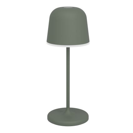 Eglo - Dimmbare, wiederaufladbare LED-Outdoor-Tischlampe mit Touch-Steuerung, 1,8W/5V, 2500/3000/4000K, 2500 mAh, IP54, grün