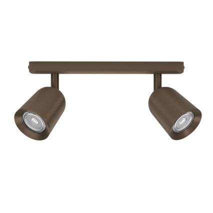 Eglo - Spotleuchte 2xGU10/10W/230V bronzefarben