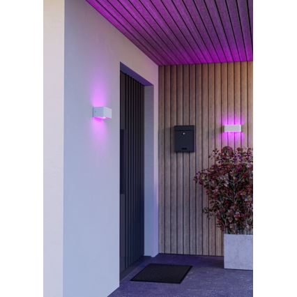 Eglo - LED RGBW dimmbare Außenwandleuchte LED/10W/230V 2700-6500K IP55 weiß