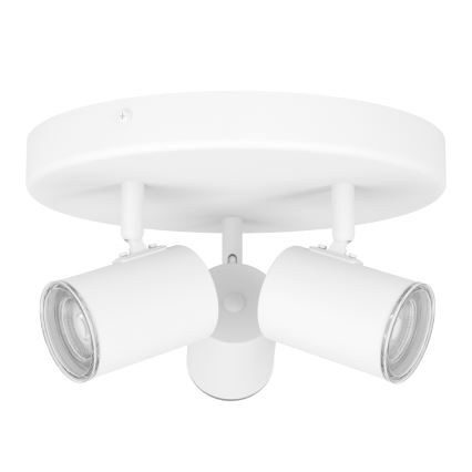 Eglo - Badezimmer-Spotleuchte 3xGU10/5W/230V Ø 25 cm IP44 weiß