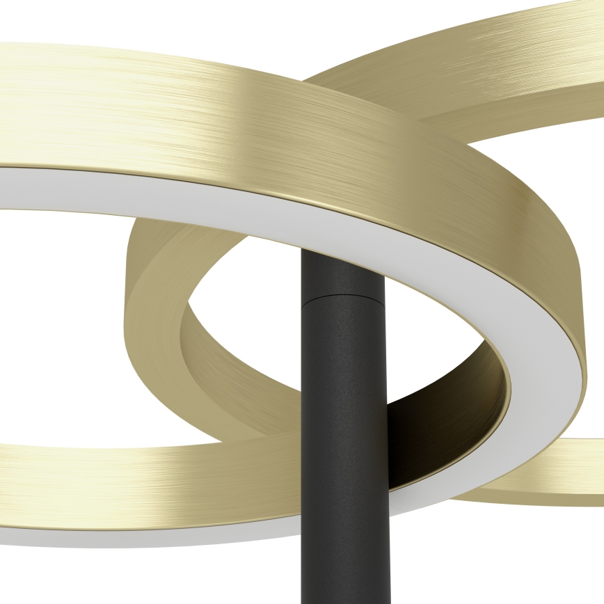 Eglo - dimmbare LED-Stehleuchte LED/16W/230V + LED/12W gold/schwarz