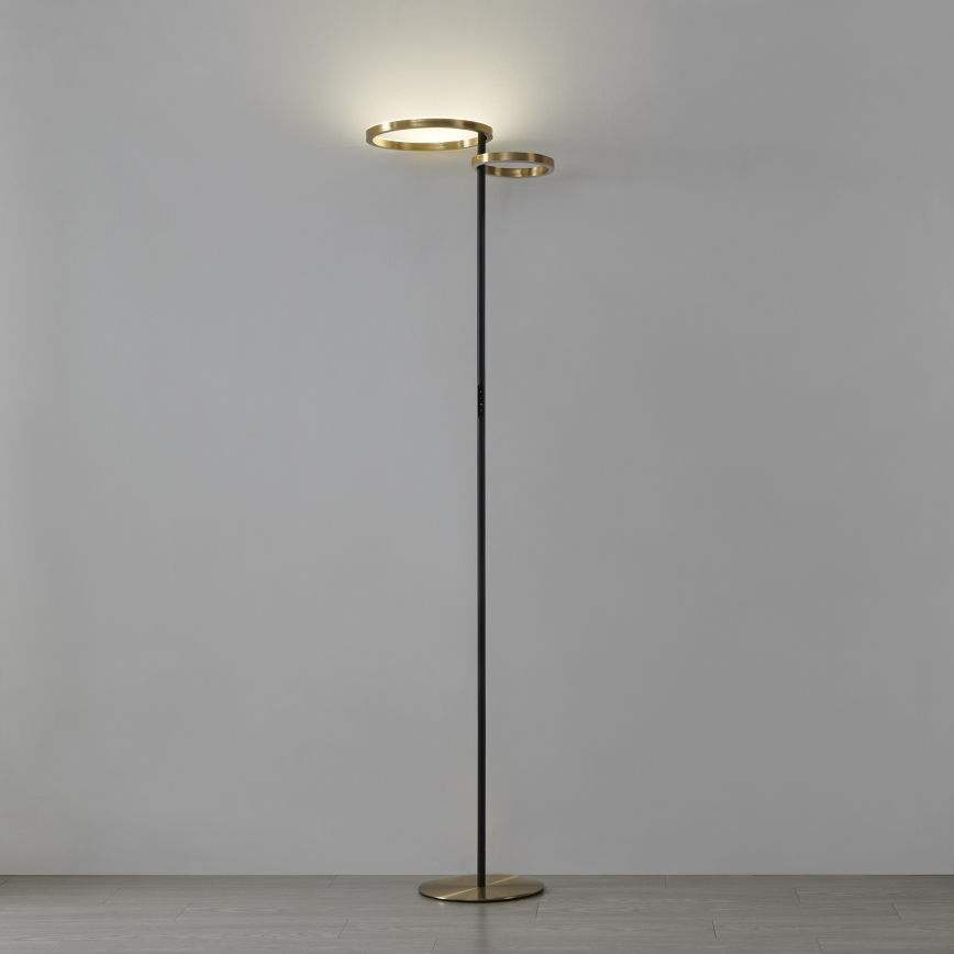 Eglo - dimmbare LED-Stehleuchte LED/16W/230V + LED/12W gold/schwarz