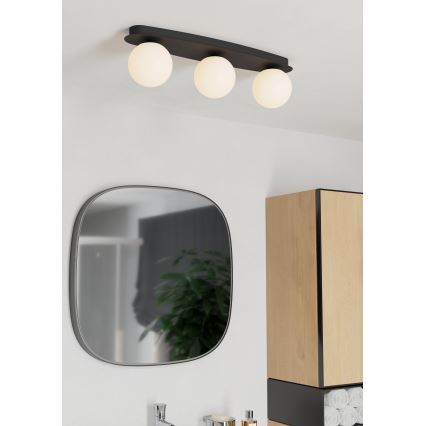 Eglo - LED Badezimmer-Deckenleuchte 3xG9/4,2W/230V IP44 schwarz