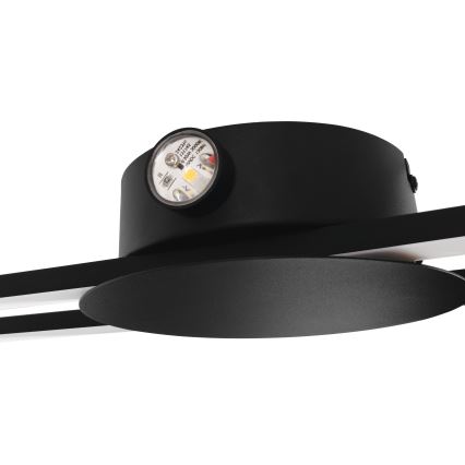 Eglo - LED Wandleuchte LED/20W/230V + LED/0,91W schwarz