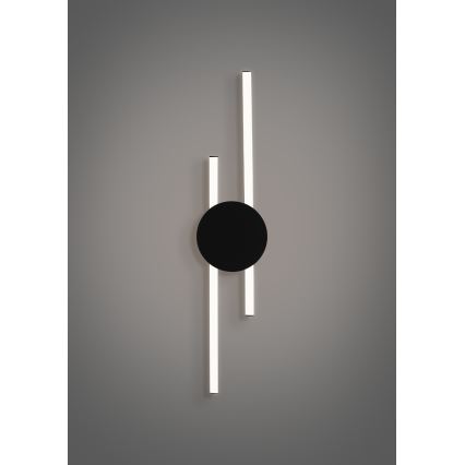 Eglo - LED Wandleuchte LED/20W/230V + LED/0,91W schwarz