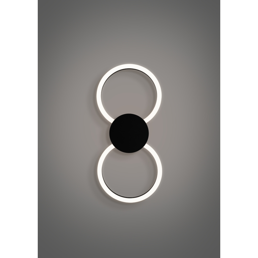 Eglo - LED-Wandleuchte LED/20W/230V + LED/0,91W schwarz