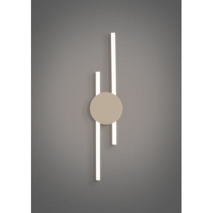 Eglo - LED-Wandleuchte LED/20W/230V + LED/0,91W beige